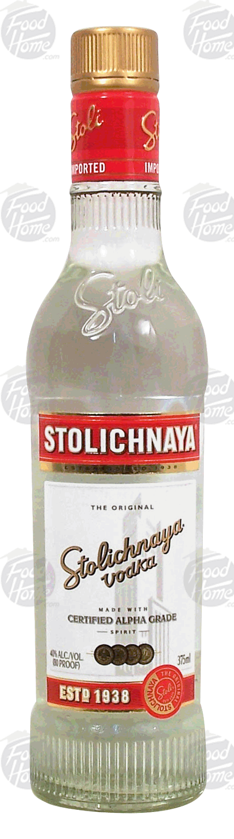 Stolichnaya  vodka, 40% alc. by vol. Full-Size Picture